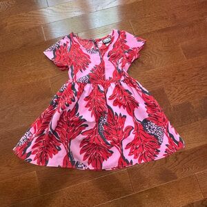 Manuhealii 2025 Pink and Red Kids Dress Keiki Kapua Guava Babydoll